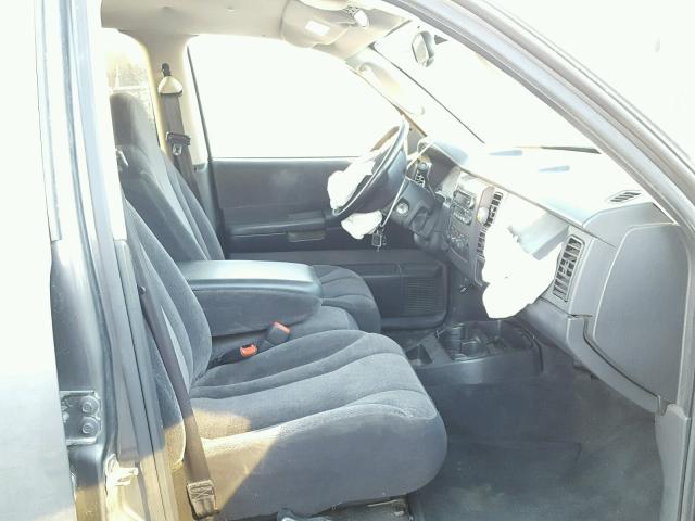 1D7HG48N93S114972 - 2003 DODGE DAKOTA QUA GRAY photo 5