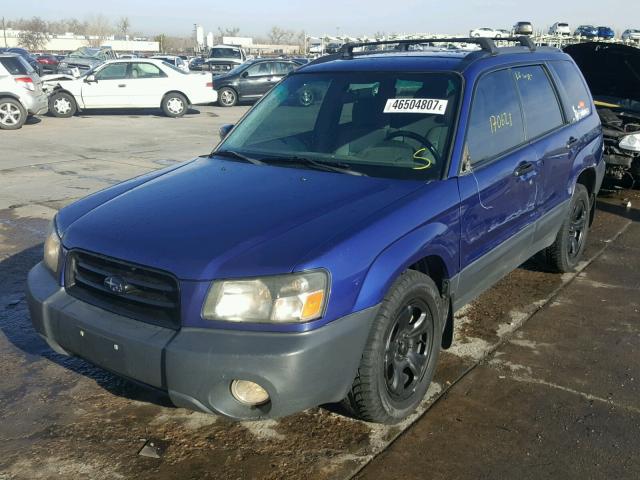 JF1SG63644H714265 - 2004 SUBARU FORESTER 2 BLUE photo 2