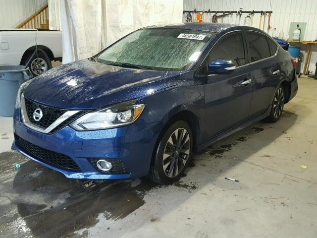 3N1AB7AP9GY226477 - 2016 NISSAN SENTRA S BLUE photo 2