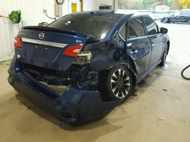 3N1AB7AP9GY226477 - 2016 NISSAN SENTRA S BLUE photo 4