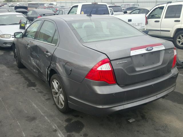 3FAHP0JA2CR248394 - 2012 FORD FUSION SEL GRAY photo 3