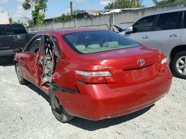 4T1BE46K67U121009 - 2007 TOYOTA CAMRY NEW RED photo 3