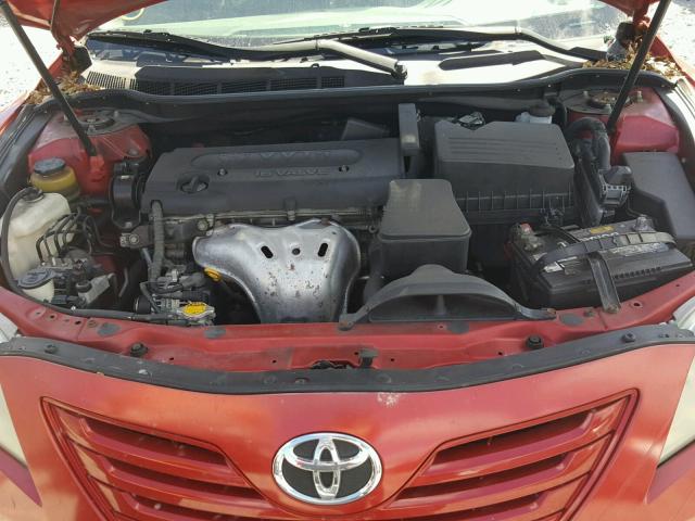 4T1BE46K67U121009 - 2007 TOYOTA CAMRY NEW RED photo 7