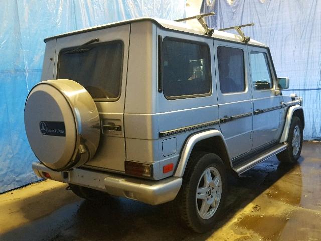 WDCYR49E82X128165 - 2002 MERCEDES-BENZ G 500 SILVER photo 4