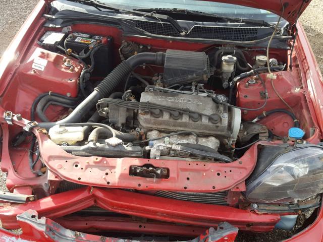 2HGEJ6323VH116719 - 1997 HONDA CIVIC CX RED photo 7