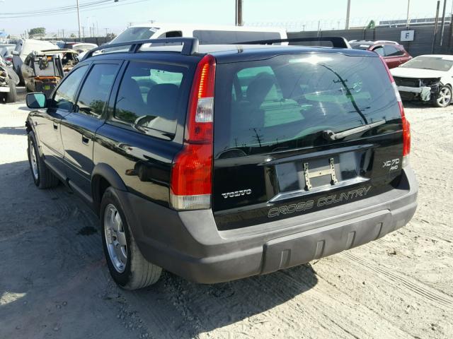 YV1SZ59H041156957 - 2004 VOLVO XC70 BLACK photo 3