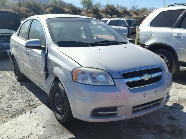KL1TD5DE0AB109351 - 2010 CHEVROLET AVEO LS SILVER photo 1