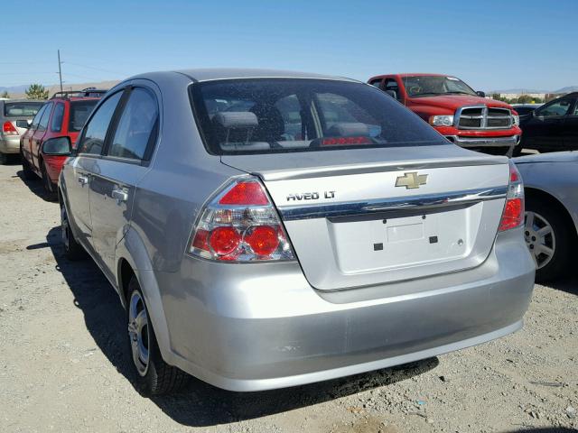 KL1TD5DE0AB109351 - 2010 CHEVROLET AVEO LS SILVER photo 3