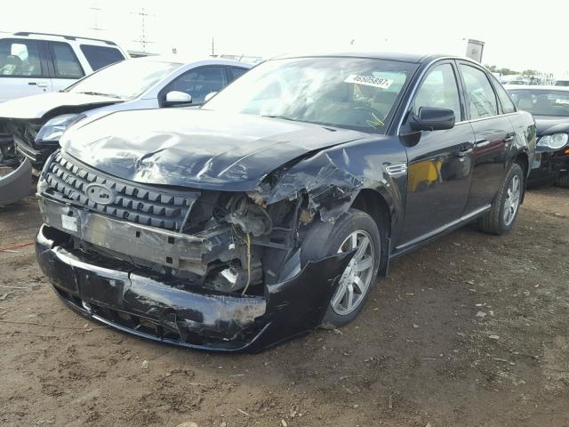 1FAHP27W18G184717 - 2008 FORD TAURUS SEL BLACK photo 2