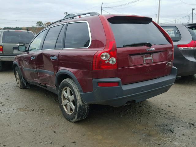 YV1CZ59HX41090079 - 2004 VOLVO XC90 BURGUNDY photo 3