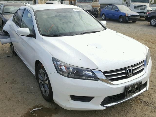 1HGCR2F33EA306337 - 2014 HONDA ACCORD LX WHITE photo 1