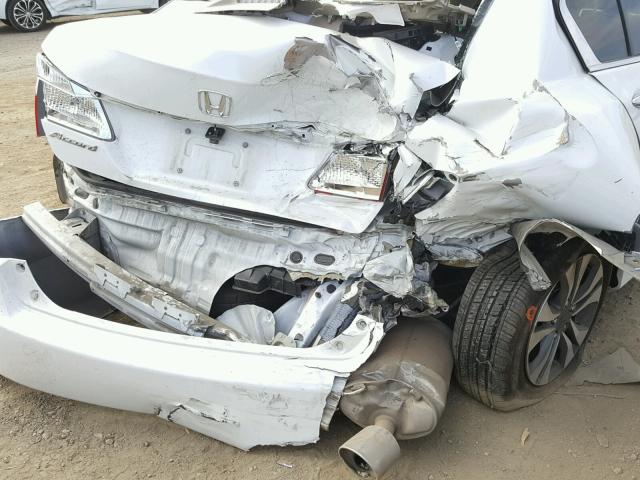 1HGCR2F33EA306337 - 2014 HONDA ACCORD LX WHITE photo 9