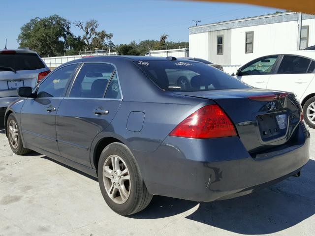 1HGCM56877A030257 - 2007 HONDA ACCORD EX GRAY photo 3