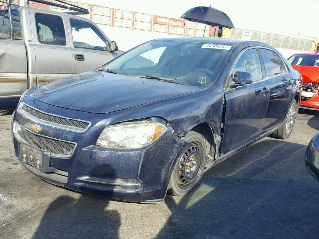 1G1ZH57B09F205311 - 2009 CHEVROLET MALIBU 1LT BLUE photo 2