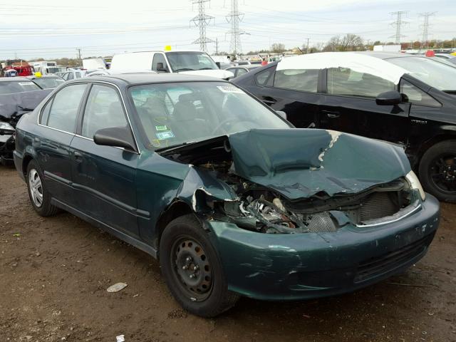 1HGEJ6679YL028403 - 2000 HONDA CIVIC LX GREEN photo 1