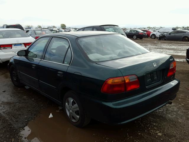 1HGEJ6679YL028403 - 2000 HONDA CIVIC LX GREEN photo 3