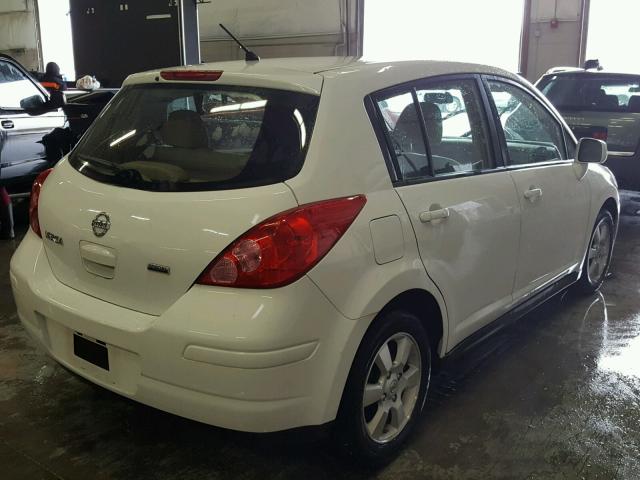 3N1BC1CP9CK206593 - 2012 NISSAN VERSA WHITE photo 4