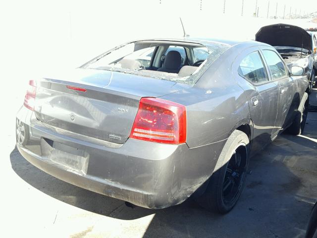 2B3LK33G08H280626 - 2008 DODGE CHARGER SX GRAY photo 4