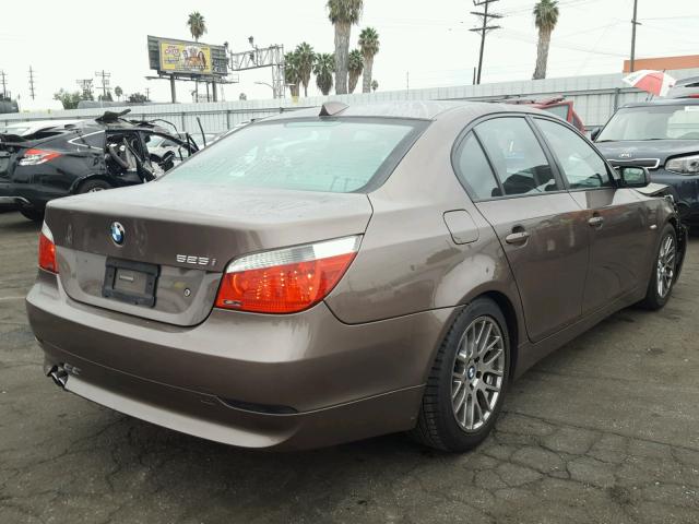 WBANA53564B174279 - 2004 BMW 525 I BROWN photo 4