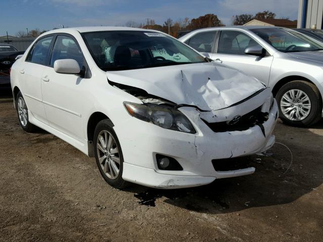 2T1BU4EE1AC474720 - 2010 TOYOTA COROLLA BA WHITE photo 1