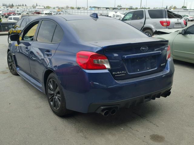 JF1VA1D64F9813584 - 2015 SUBARU WRX PREMIU BLUE photo 3