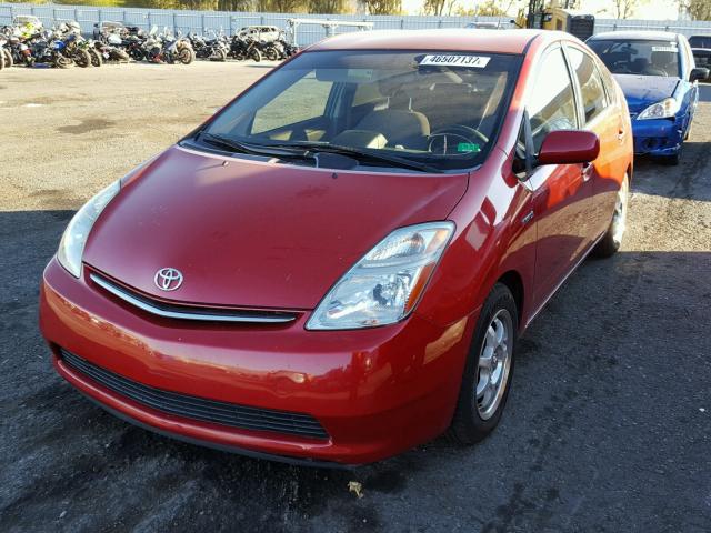 JTDKB20U477680407 - 2007 TOYOTA PRIUS RED photo 2