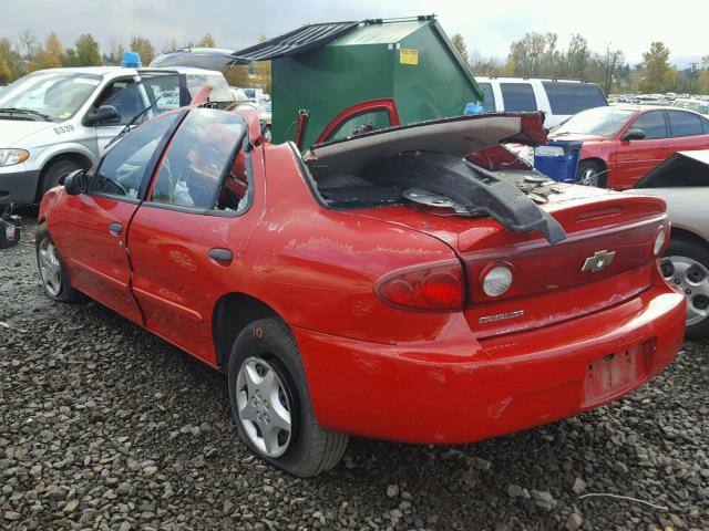 1G1JC52F947145294 - 2004 CHEVROLET CAVALIER RED photo 3