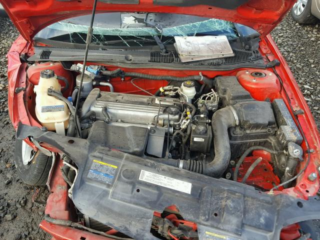 1G1JC52F947145294 - 2004 CHEVROLET CAVALIER RED photo 7