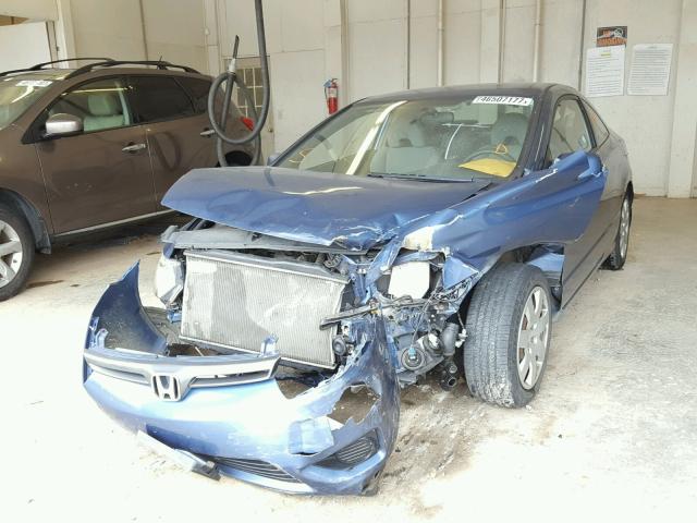 2HGFG12657H582133 - 2007 HONDA CIVIC LX BLUE photo 2