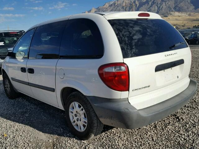 1D4GP25E15B333915 - 2005 DODGE CARAVAN SE WHITE photo 3