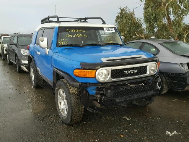 JTEBU11F870002736 - 2007 TOYOTA FJ CRUISER BLUE photo 1