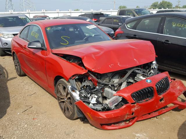 WBA1F5C55FV343502 - 2015 BMW 228 I RED photo 1