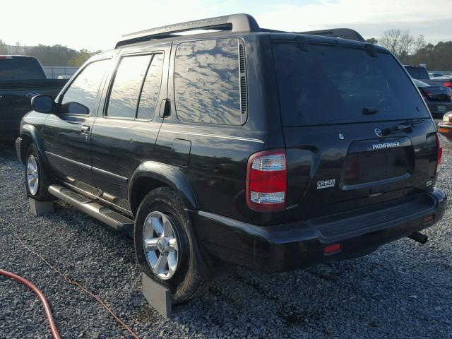 JN8DR09X24W803472 - 2004 NISSAN PATHFINDER BLACK photo 3