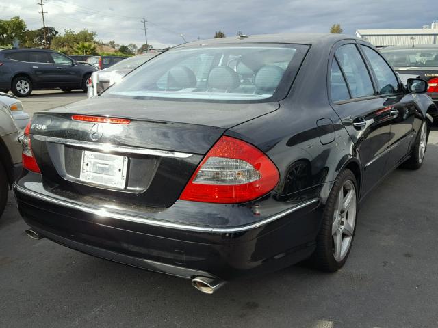 WDBUF56X09B415563 - 2009 MERCEDES-BENZ E 350 BLACK photo 4