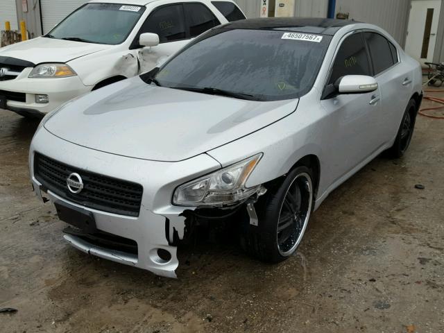 1N4AA5AP7AC828997 - 2010 NISSAN MAXIMA S SILVER photo 2