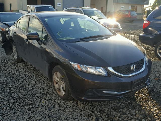 2HGFB2F56EH523238 - 2014 HONDA CIVIC LX BROWN photo 1