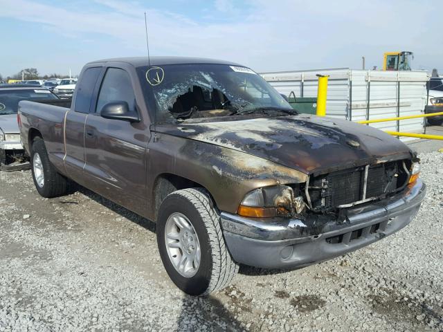 1B7GL22XX1S146200 - 2001 DODGE DAKOTA BURN photo 1