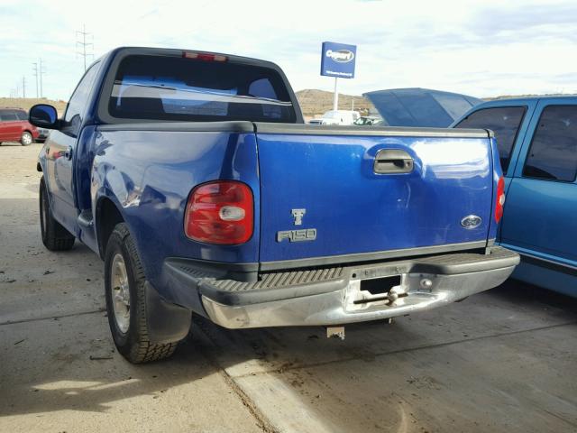 1FTZF0726WKB73936 - 1998 FORD F150 BLUE photo 3