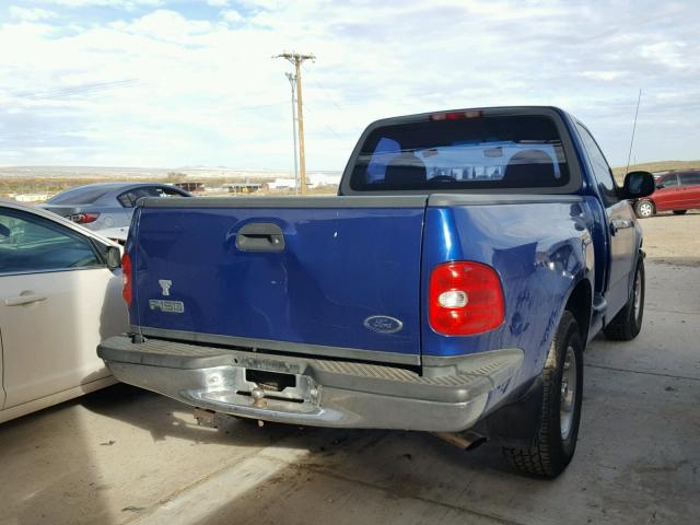 1FTZF0726WKB73936 - 1998 FORD F150 BLUE photo 4