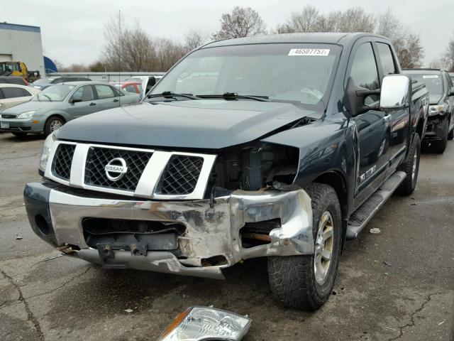 1N6BA07B45N553545 - 2005 NISSAN TITAN XE GREEN photo 2