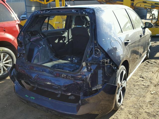 3VW5T7AU8HM031364 - 2017 VOLKSWAGEN GTI S BLUE photo 4