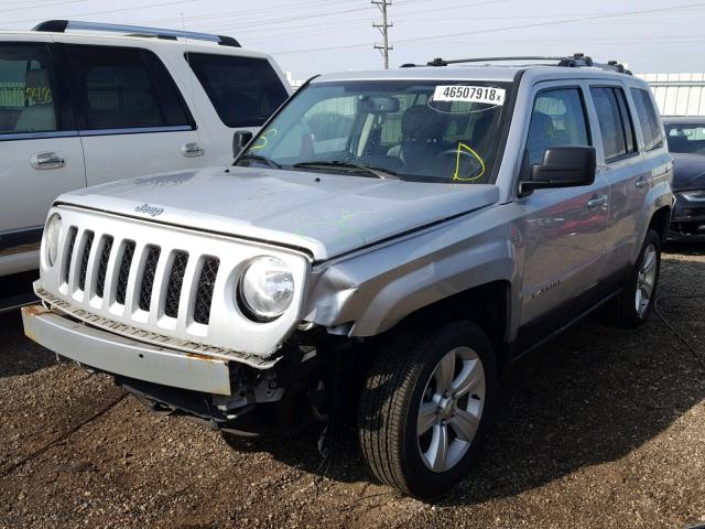 1C4NJRCB6ED560772 - 2014 JEEP PATRIOT LI SILVER photo 2