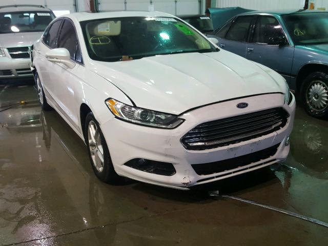 3FA6P0HD5ER111492 - 2014 FORD FUSION SE WHITE photo 1