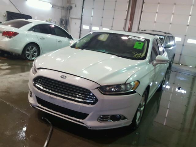 3FA6P0HD5ER111492 - 2014 FORD FUSION SE WHITE photo 2