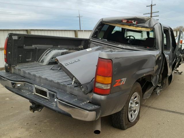 2GCEK19T6Y1165781 - 2000 CHEVROLET SILVERADO GRAY photo 4