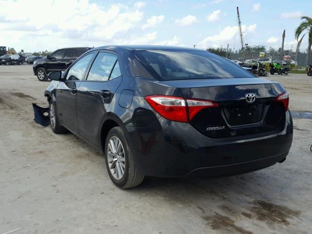 5YFBURHE5EP132072 - 2014 TOYOTA COROLLA L BLACK photo 3