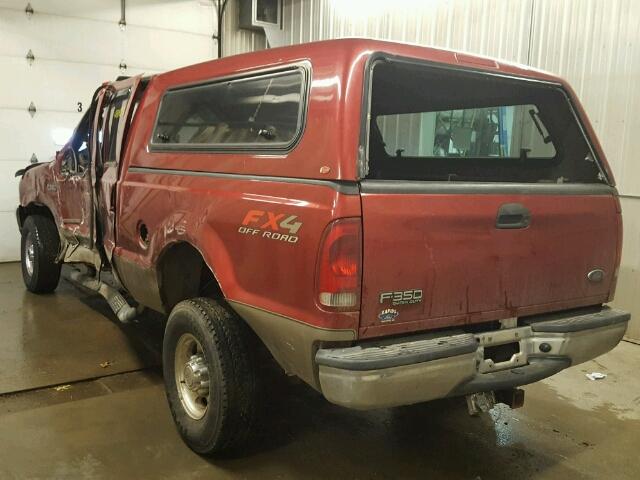 1FTSW31P53EC50586 - 2003 FORD F350 SRW S RED photo 3