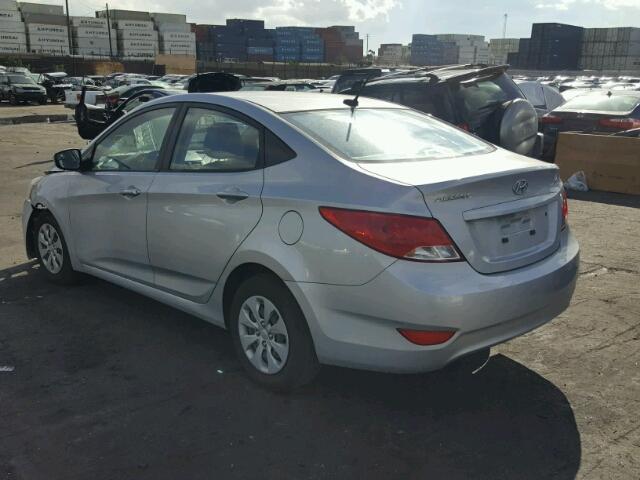 KMHCT4AE3FU818387 - 2015 HYUNDAI ACCENT GLS SILVER photo 3