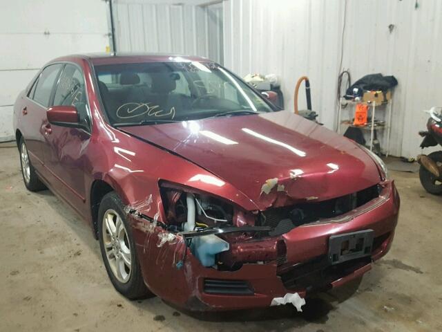 1HGCM56716A161741 - 2006 HONDA ACCORD EX MAROON photo 1