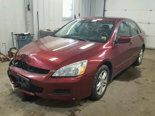 1HGCM56716A161741 - 2006 HONDA ACCORD EX MAROON photo 2